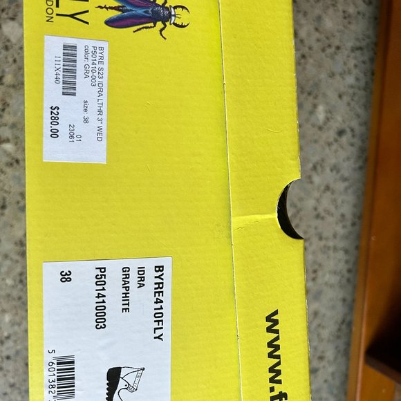 Silver Leather Fly London platform sandals - Picture 7 of 7